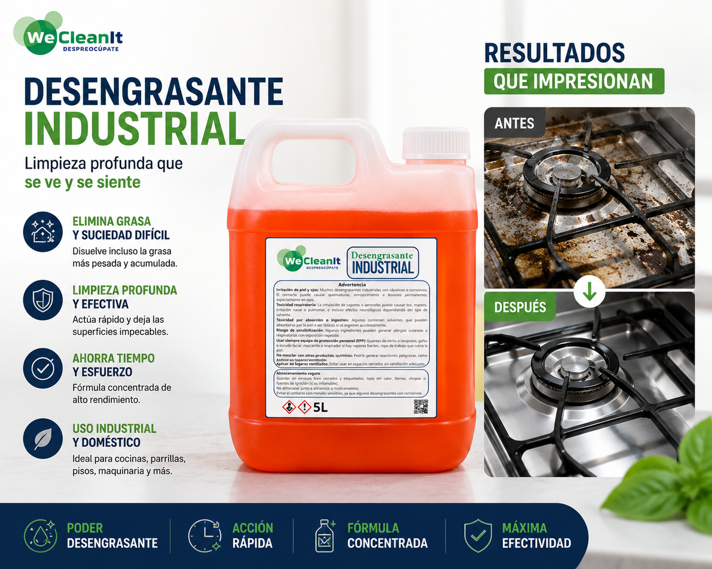 Desengrasante Industrial 5L