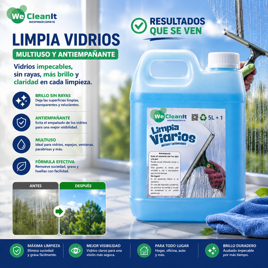 Liquido Limpia Vidrios 5L
