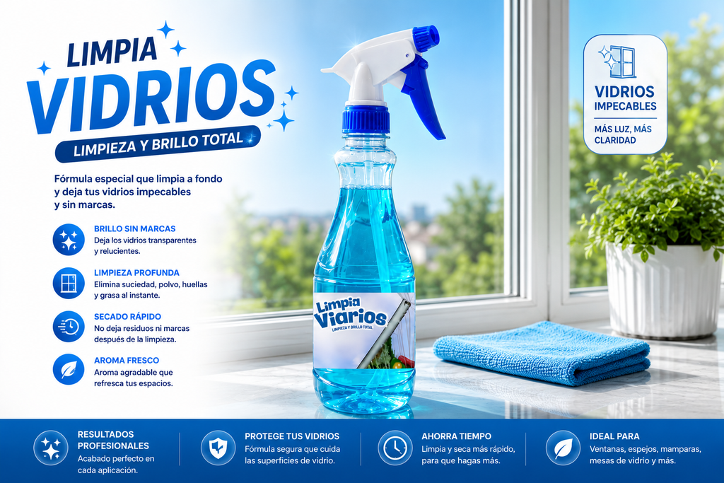 Liquido Limpia Vidrios 500cc