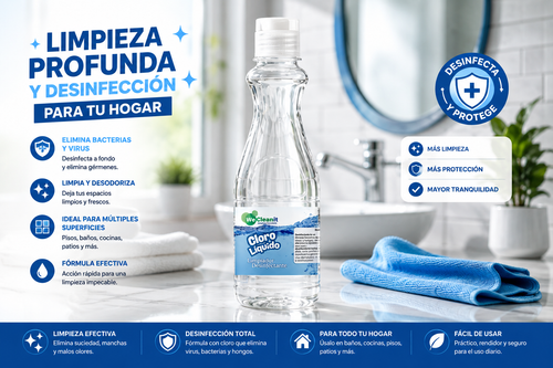 Cloro Liquido Concentrado 500cc