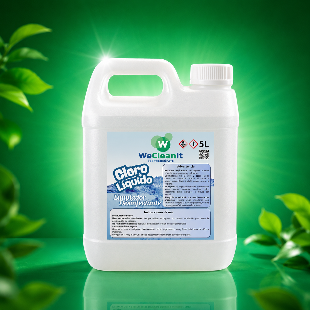 Cloro Liquido Concentrado 5L